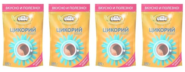 Цикорий растворимый Elite Health Line Strauss 100 гр. х 4 шт.