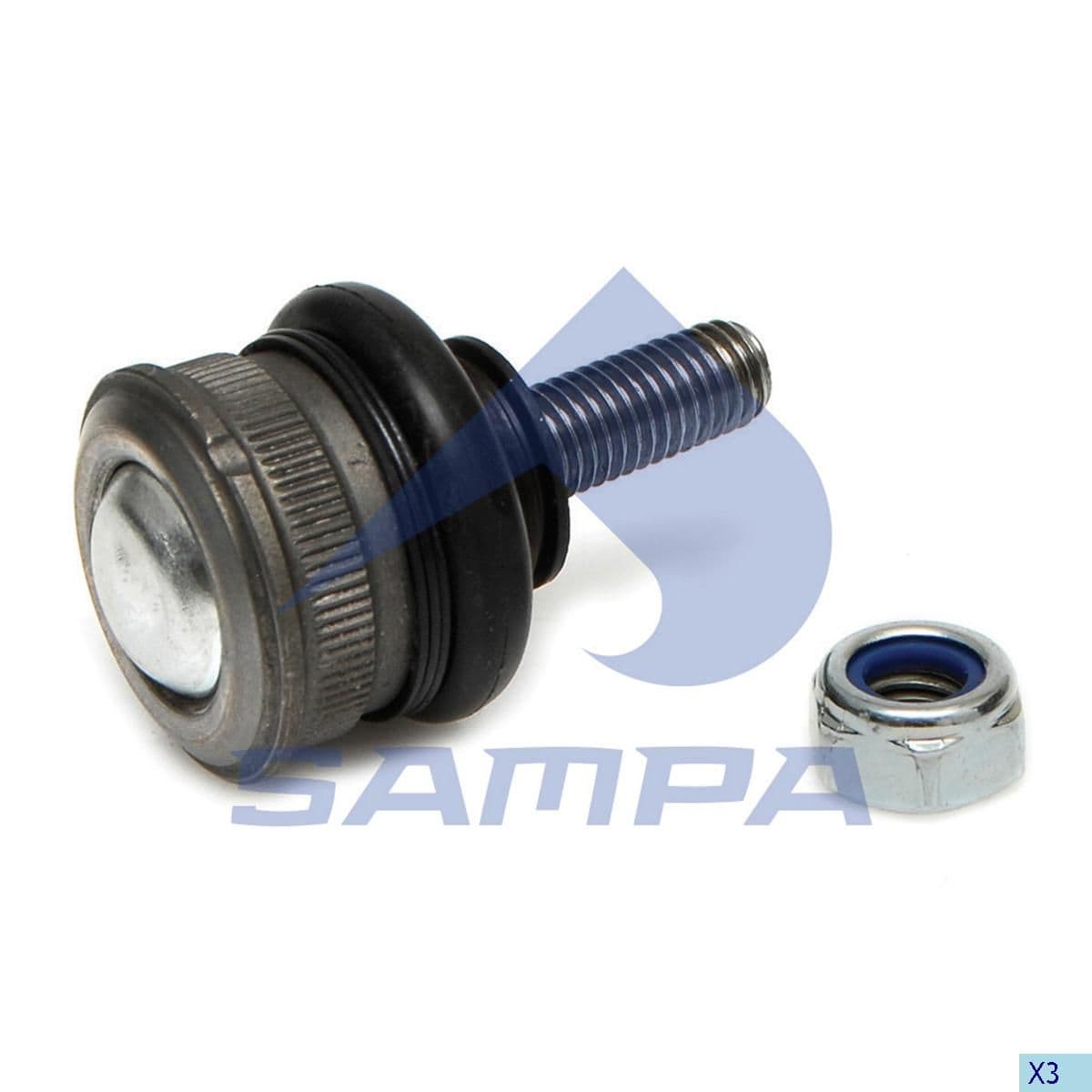 Наконечник тяги кпп scania p/r/4-series ct 097.165-01 sampa