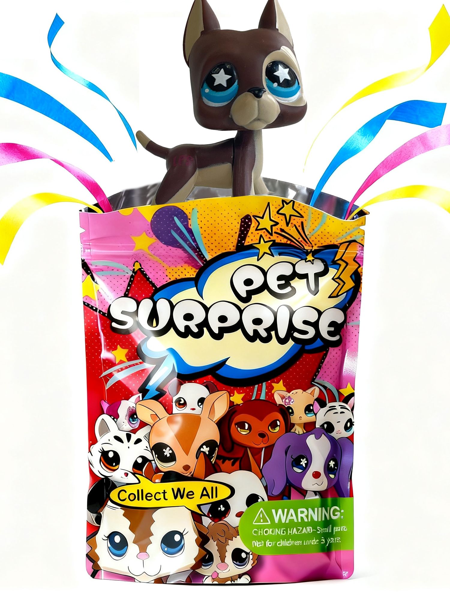 Pet Shop #817,лпс игрушки,Немецкий дог,Сосиска-дог,овчарка,собака,подарок для девочки(С упаковочным пакетом)