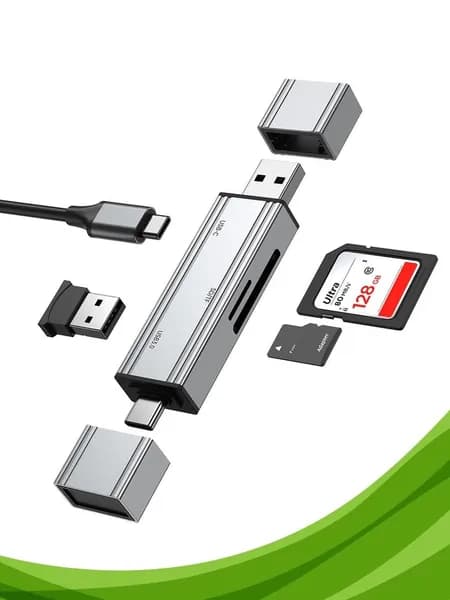 USB-хаб с разъёмами USB-C и USB-A и картридером