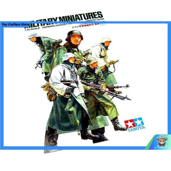Tamiya 35256 1/35 Немецкая штурмовая пехота в зимнем снаряжении (5 рисунков)