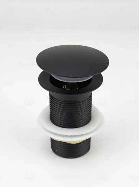 Донный клапан без перелива Aguapro, 1"1/4 (D32), цвет черный матовый