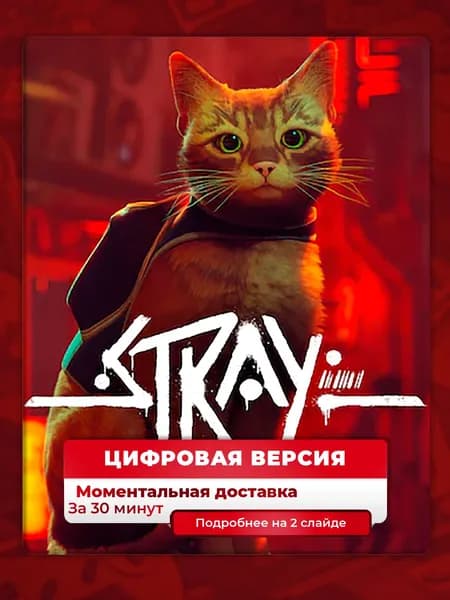 Stray на PS4 и PS5, лучшая цена, цифровая версия, навсегда, гарантия