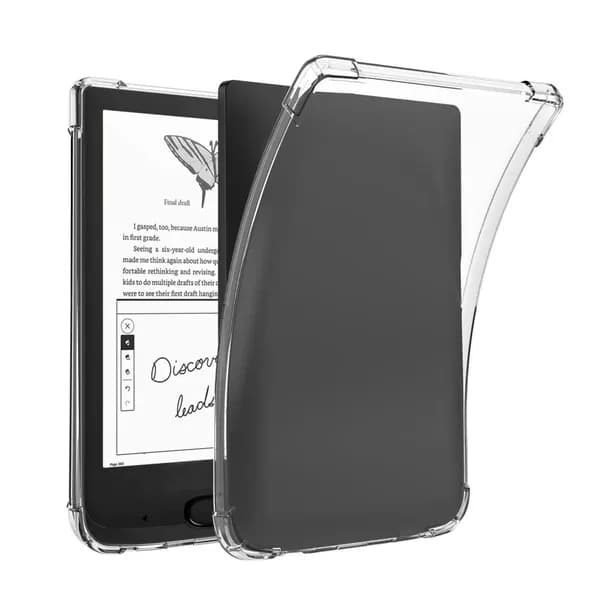 Прозрачный чехол для PocketBook 606, 616, 617, 618, 627, 628, 632, 633 e-Reader - Ультратонкая легкая прозрачная силиконовая гибкая мягкая задняя крышка