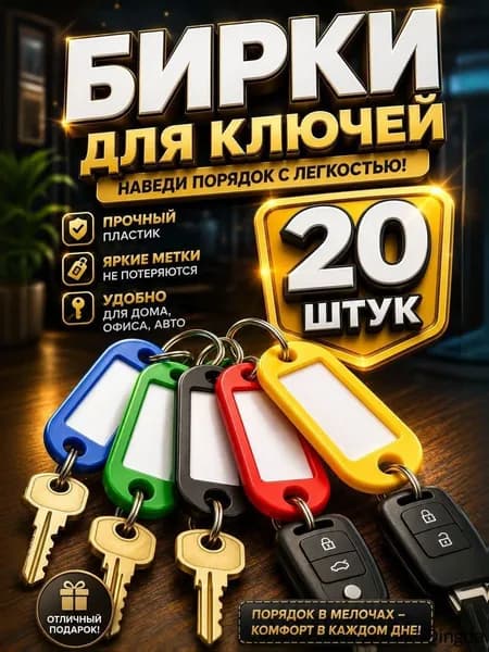 Miss Kapriz Бирка для ключа 20 шт.
