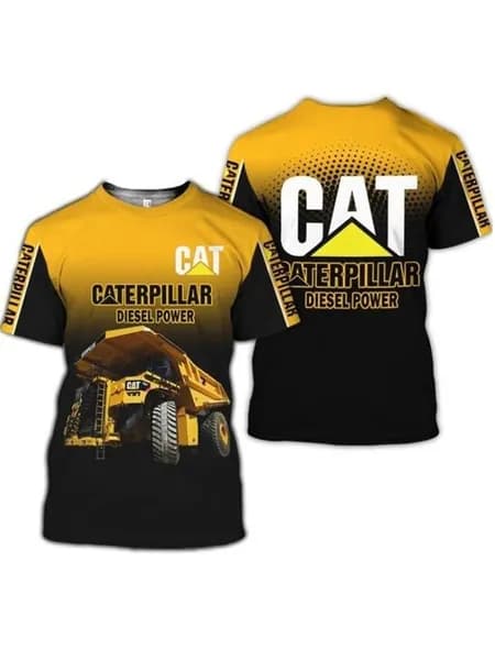 Футболка Футболка Caterpillar с 3D-принтом 1 шт