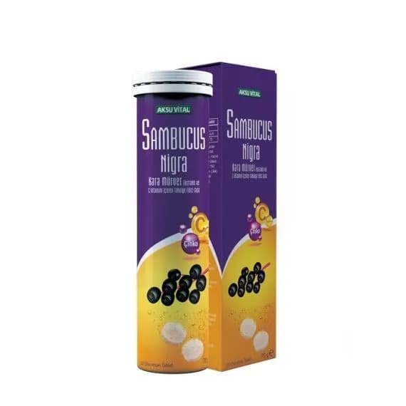 Шипучие таблетки Sambucus Nigra, 20 штук.