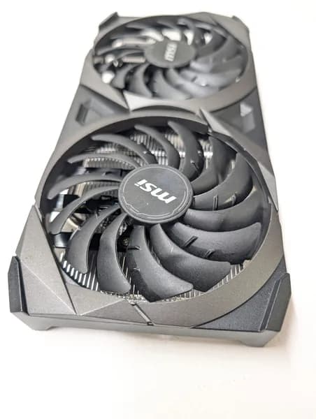 Вентиляторы с кожухом и радиатором для видеокарт MSI RTX 3050 Ventus 2X OC V1