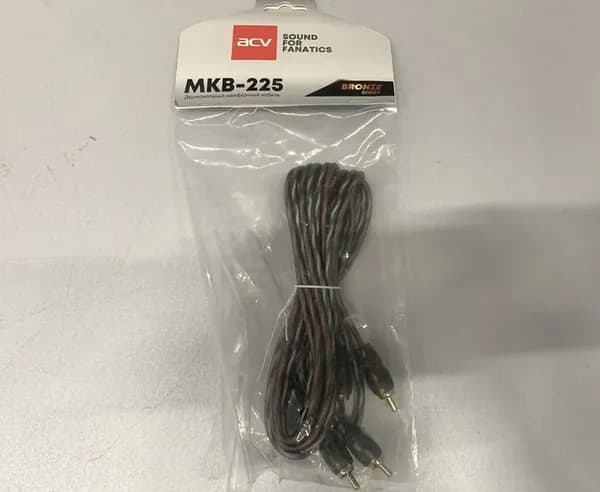Кабель межблочный MKB-225 Bronze 2.5м 2-канального усилителя