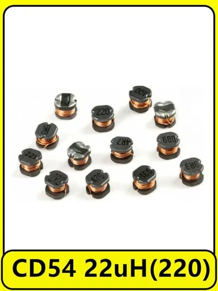 50 шт. CD54 22uH(220) Индукторы силовые с проволочной обмоткой для поверхностного монтажа