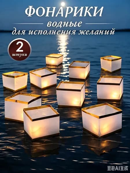 Водные фонарики желаний, набор 2 штуки