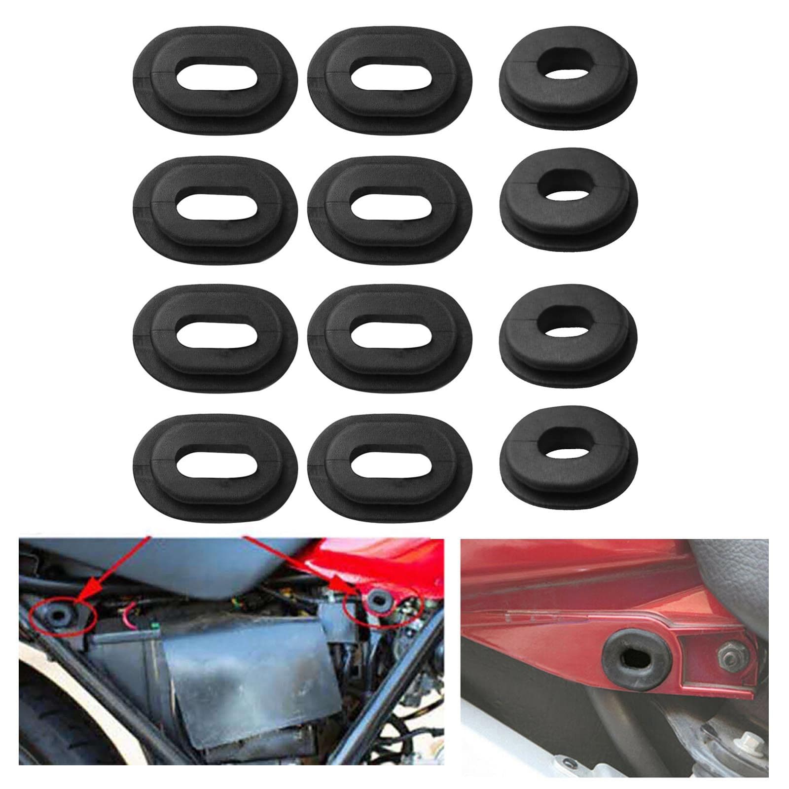 Резиновая боковая крышка Grommets Gosket Caglings установленные для мотоцикла ZJ125 CG125