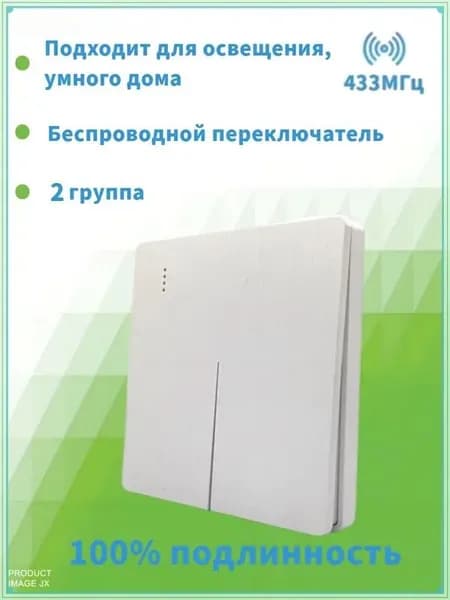 Беспроводной выключатель света / бытовых приборов дистанционный / кнопка с приемником 433 МГц 220В