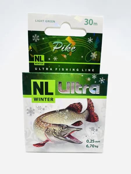 Леска зимняя AQUA NL ULTRA PIKE 30m 0.25mm (щука)