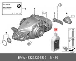 Масло Редукторное BMW Hypoid Axle Oil G1 75-85 0.5л.