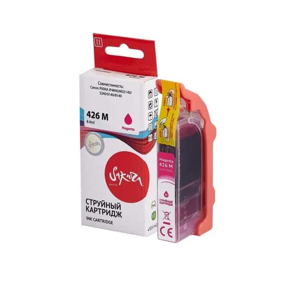 Картридж CLI-426M для Canon MG5140, MG5340, MG5240, iP4840, iP4940 4558B001 Sakura пурпурный