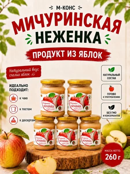 Мичуринская неженка, 5 шт. по 260 г