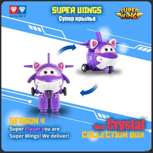 Супер Крылья,Super Wings игрушка,Playery,игрушки для девочек,5 5 см,Crystal