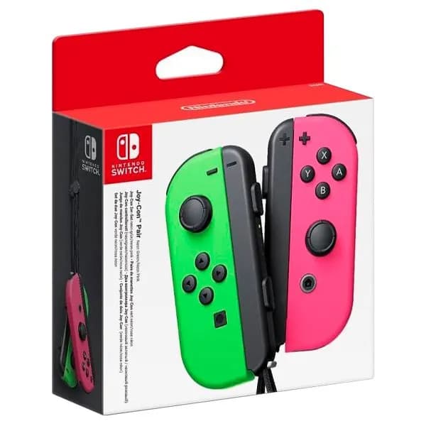Nintendo Геймпад Joy-Con Сontrollers, зеленый, розовый