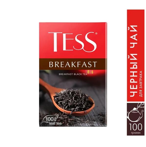 Чай черный листовой Tess Breakfast, 100 г
