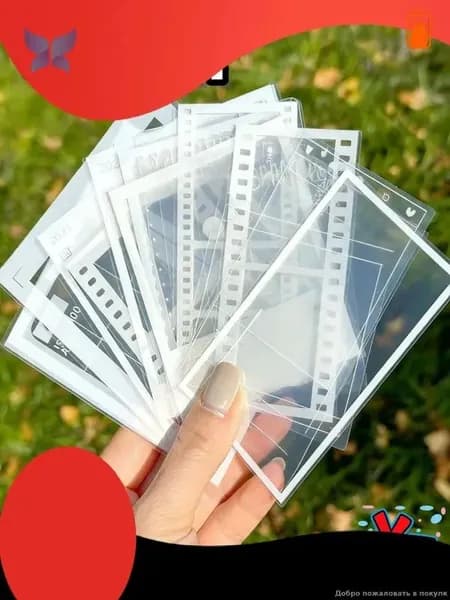 Эксклюзивный набор для творчества 60 штук с прозрачными зажимами, тисненые закладки из сухоцветов создаются методом ручной работы