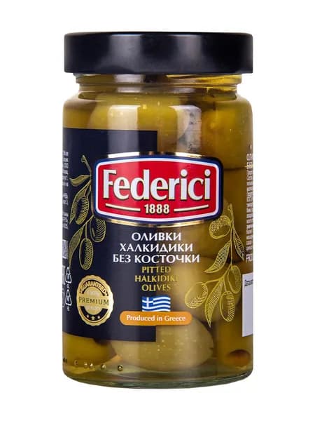Оливки Federici Халкидики без косточки, 290г