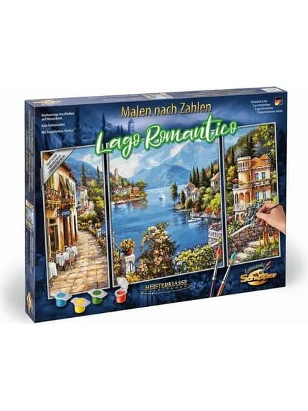 Schipper Malen nach Zahlen Triptychon Lago Romantico набор для рисования