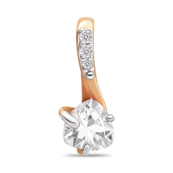 Подвес с фианитами из красного золота 375 пробы 585GOLD