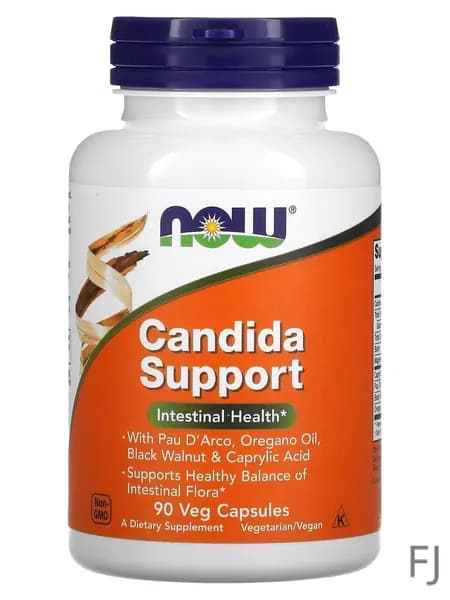 NOW Foods, Флора Баланс (Candida Support), 90 вегетарианских капсул