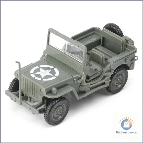 Эксклюзивный набор для сборки военного джипа Willis Jeep, 1/48 масштаб, из пластиковых 3Dэлементов.