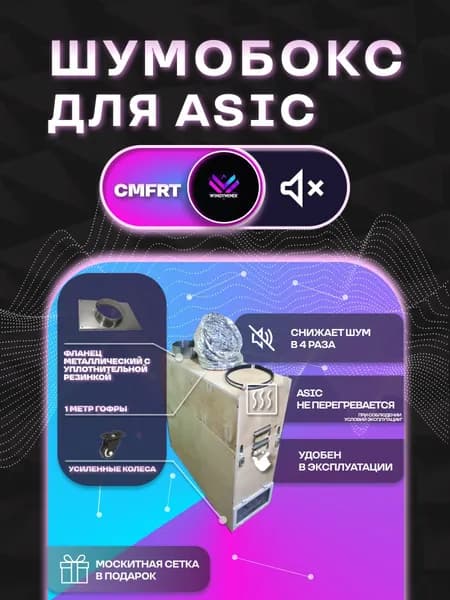 Шумобокс для Asic/Асик майнера из фанеры 15мм. Комфорт