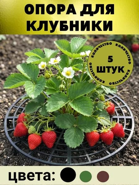 Опора для клубники 5 шт черная