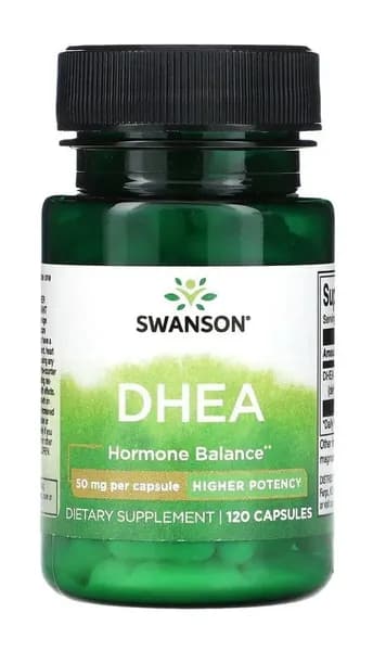 Swanson ДГЭА, DHEA, Hormone Balance, повышенная эффективность, 50 мг, 120 капсул