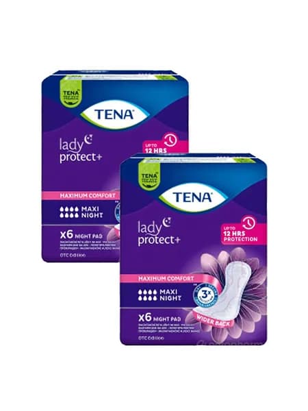 Ночные урологические прокладки Tena Lady Maxi Night, 6 шт * 2 упаковки