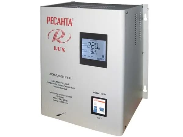 Стабилизатор напряжения Ресанта АСН-12000Н/1-Ц 12кВА однофазный серый (63/6/22)