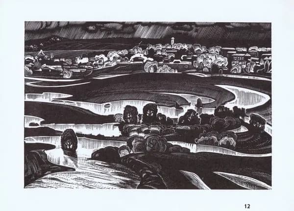 Уржум. Уржумская весна. Антикварная цинкография. СССР, 1970 год
