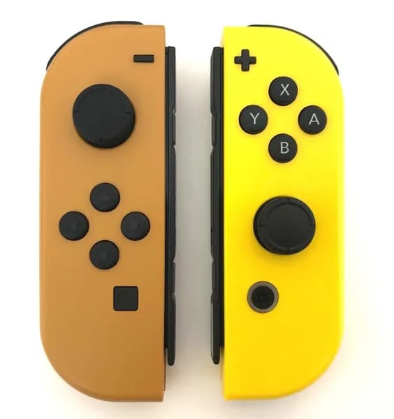 Геймпады контроллеры Joy-con для Nintendo Switch и Nintendo Switch OLED коричневый желтый джойстики цвет 15