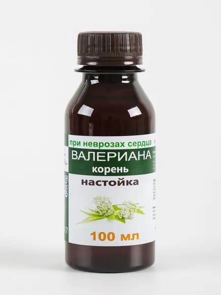 Настойка валерианы при сердцебиениях, бессоннице, 100мл