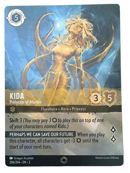 Флеш-карта Disney Lorcana 3 английской версии игровой карты