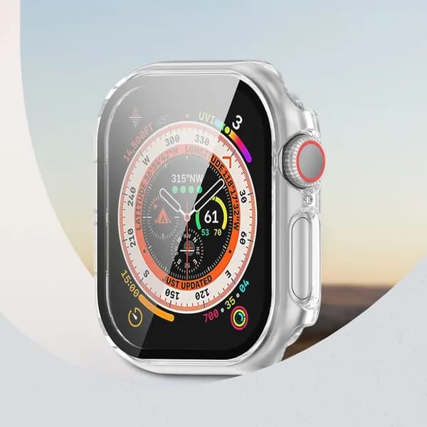 Чехол-бампер из закаленного стекла для защиты от падения для Apple Watch Series 10 42MM/46MM