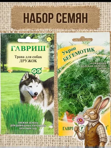 Смесь Дружок 10г и укроп Бегемотик 1г