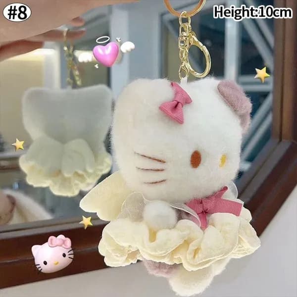 Мягкий Брелок Hello Kitty-ангел В Платье Со Звёздами И Крыльями