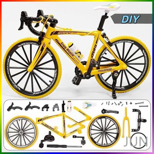 Модель велосипеда 1:8, реалистичная, с подвижными частями, для сборки DIY