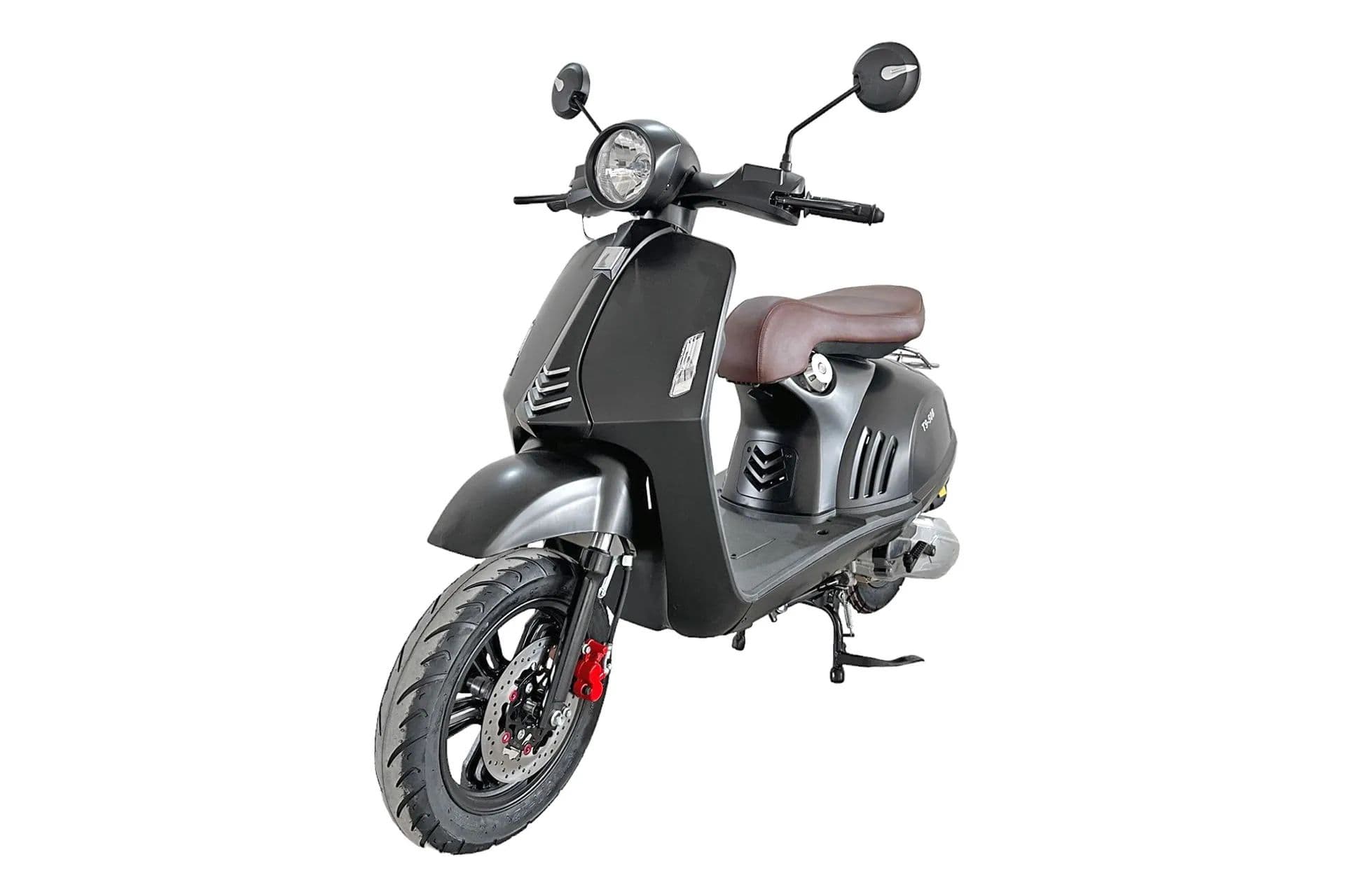 Скутер Vespa 49сс черный (10,8л.с., колеса перед12/зад.10, тормоза: диск.перед/бараб зад.)