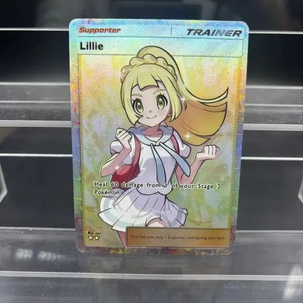 Коллекционные карты TCG POCKET: Lillie, Lisia, May, Hala, Fantina. Ручная работа, классические аниме-игровые сувениры в подарок