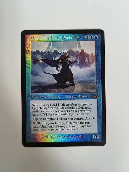 Магия сбора прокси-карт Высококачественные нефольговые Urza, Lord High Artificer #11/40 foil