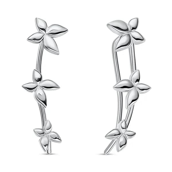 Серьги Бабочка женские серебро 925 пробы 585GOLD