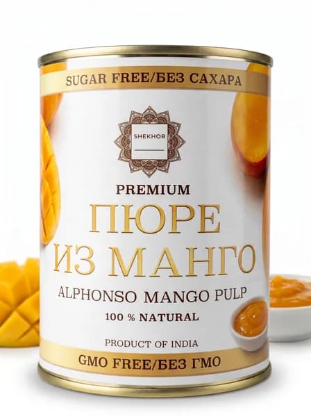 Пюре из манго без сахара Alphonso SHEKHOR 850 г