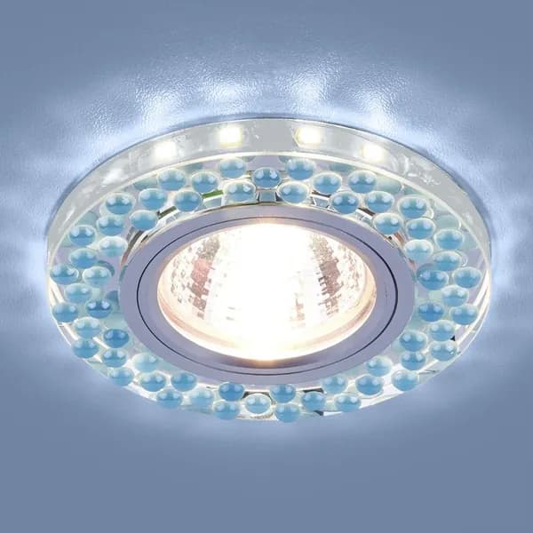 Встраиваемый светильник с LED подсветкой Elektrostandard 2194 MR16 SL/BL (a036791). Товар уцененный