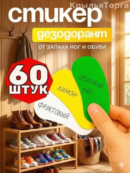 Дезодорант для обуви антибактериальный, 60 шт